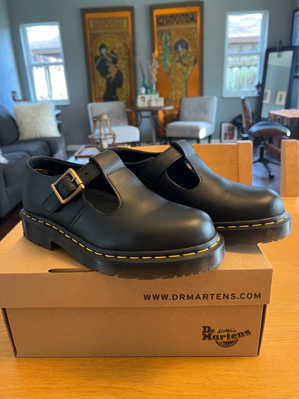 Dr. Martens poly SR, Mary Jane’s, size 39. Worn one time in excellent condition.